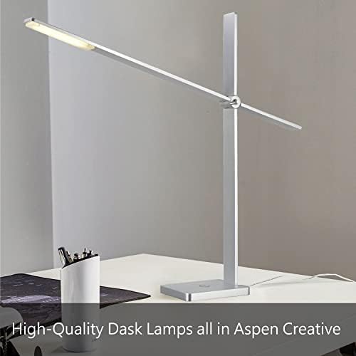 Aspen Creative 40083-8, 1 חבילה סט 1 מנורה שולחן פמוט קליל, עיצוב עכשווי בניקל סאטן, 19 1/2 , כוכבים