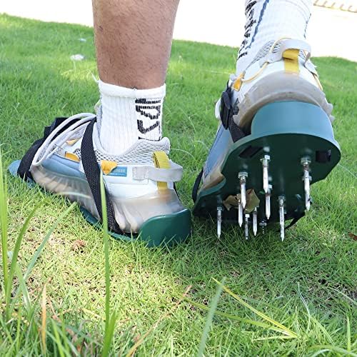 נעלי אוורור דשא של מייסו עם רצועות וו ולולאה לאוורור יעיל של אדמת דשא, נעליים ממוסמרות נעלי רצפת