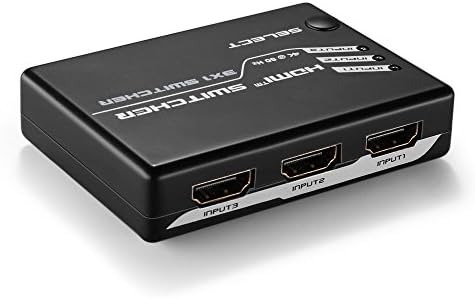 TNP 3 יציאה 3 ב -1 תיבת בורר מתגי HDMI עם שלט רחוק תומך 4K 60Hz, HDR, HDCP 2.2, Ultra HD UHD 4KX2K @ 50/60Hz,