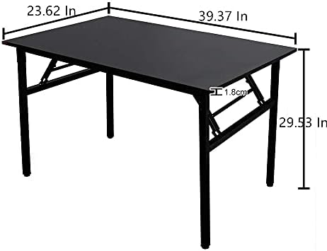 39.4 סנטימטרים קטן שולחן מחשב לבית משרד מתקפל שולחן כתיבה שולחן עבור חללים קטנים מחקר שולחן מחשב נייד שולחן