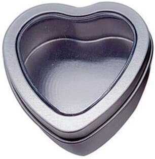 Anncus 100 pcs/lot Mini Fin Box 60*59*27 ממ קופסאות פח בצורת לב עבור תכשיטים עגילי סוכריות עגילי