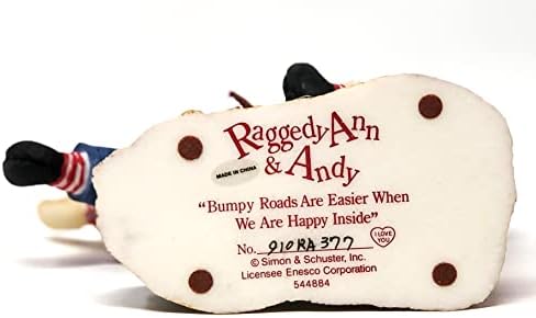 Designware בתחילת שנות התשעים Raggedy Ann & Andy Happy בתוך עגלה רכיבה על חרסינה
