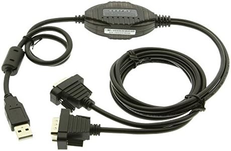 Gearmo 2-Port USB למתאם סדרתי TX/RX LED & COM שימור FTDI Chipset 920K Baud Clare