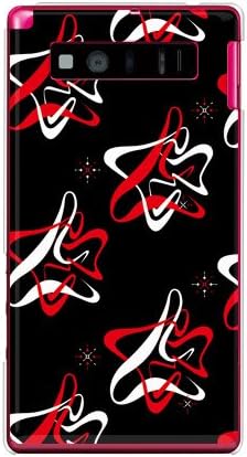 עור שני Spacer Spacer שחור x אדום / עבור Aquos טלפון Serie SHL21 / AU ASHL21-PCCL-298-Y369