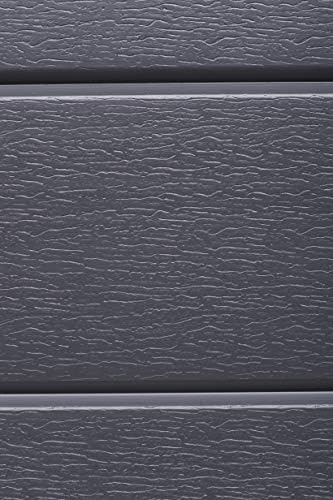 מוצרי Nuvue 26021, 36 L x 15 W x 32 H, פולימר עם מרקם עץ, קופסת גינה מוגבהת אפורה כהה