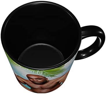 ספל וומנון חידוש ספל קפה כוס קרמיקה 14 עוז, מתאים לנסיעות בחדר האוכל, לשני המינים