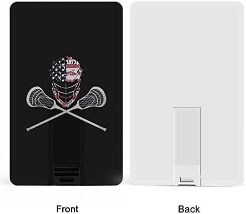דגל קסדת Lacrosse USB 2.0 מכריחי פלאש זיכרון צורת כרטיס אשראי