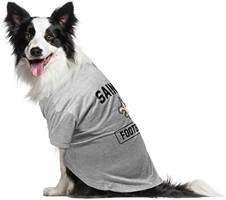 Littlearth nfl Unisex-adult Pet חולצת חיית מחמד עם לוגו צוות ושם
