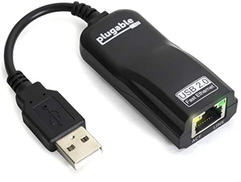 ניתן לחיבור USB 2.0 ל- Ethernet מהיר 10/100 LAN מתאם רשת קווית תואם ל- Chromebook, Windows, Linux
