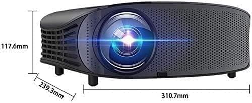 מקרן MXJCC 7500 לומן עם מסך מקרן 100 אינץ ', 1080p מלא HD HD נתמך מקרן וידיאו, מקרן סרטים מיני תואם