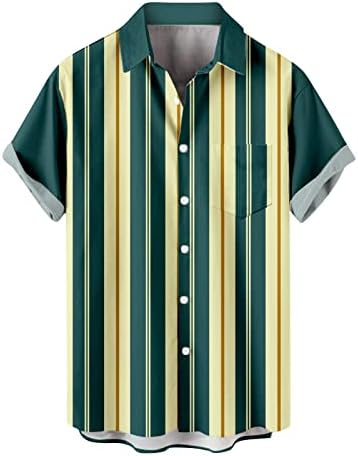 חולצה הוואי לגברים חולצות חוף כפתור מכפתור מזדמנים לגברים לחולצות שרוול קצרות בהוואי חולצות חולצות