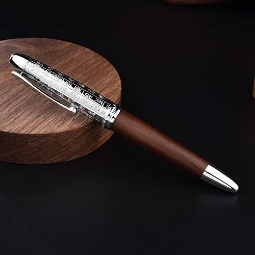 הונגדיאן 6016 עט מזרקת עץ טבעי, עט כתיבת ציפורן בינונית של אירידיום