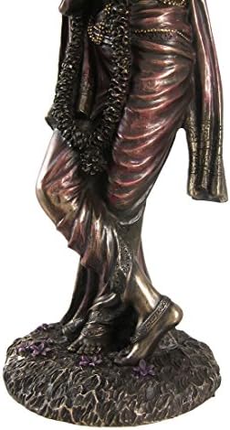 אוסף עליון 10 פסל קרישנה בברונזה יצוקה קרה - אלוהים הינדי של אהבה ופסלון שמחה אלוהית