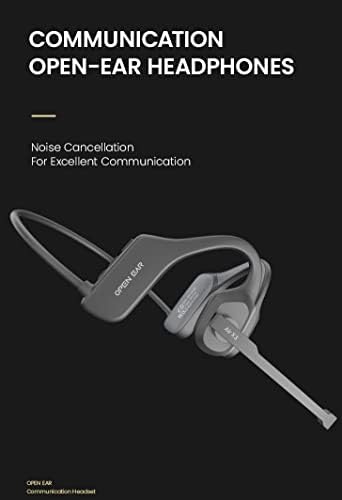 אוזניות להולכת עצם עם מיקרו -אוזניים פתוחות אוזניים IPX5 פגישת מחקר מקוונת של סיבולת ארוכה, ENC Bluetooth 5.2