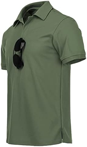 חולצות גולף של Secood Mens חולצות טניס צווארון שרוול קצר לגברים