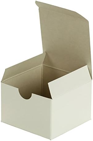 אריזות קמעונאיות מובילות 10 קופסת מתנה לבנה לבנה, 12 x 6 x 6