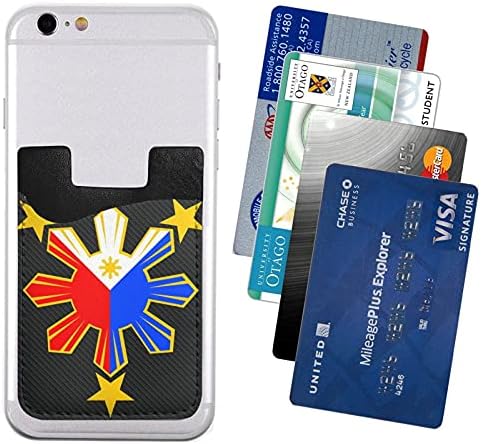 דגל פיליפיני 21-2 כרטיס טלפון סלולרי שרוולי הודר עור PU לגב האייפון