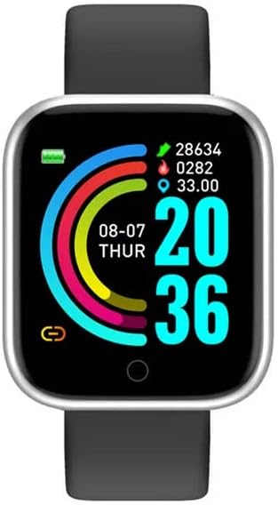 שעון חכם/ירוק/מקרון צבע שעון חכם תואם לאנדריוד/מכשירי אייפון מלא מגע מלא/לקבל שיחות גשש כושר עם דופק 1.3 LCD