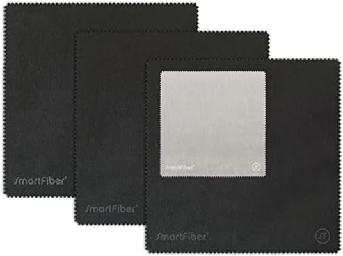 בד ניקוי של SmartFiber Microfiber לכוסות 6 חבילות, מנקה עדשות משקפי עין מובחר, מגבונים משקפיים לטלפונים,