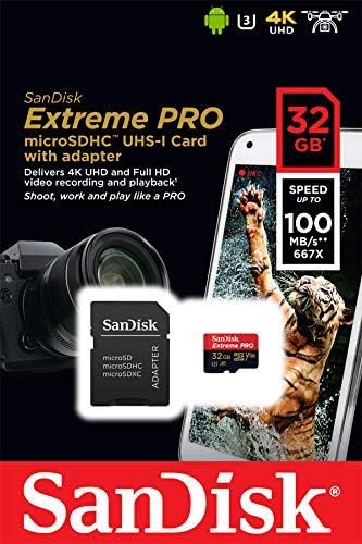 סנדיסק 256 ג ' יגה-בייט מיקרו כרטיס זיכרון אקסטרים פרו עובד עם אינסטא360 איקס אחד, אינסטא360 מצלמת פעולה יו