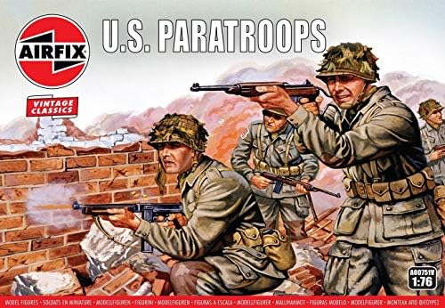קלאסיקות וינטג ' של איירפיקס מלחמת העולם השנייה צנחנים אמריקאים 1:76 דמויות דגם פלסטיק צבאי 00751 וולט