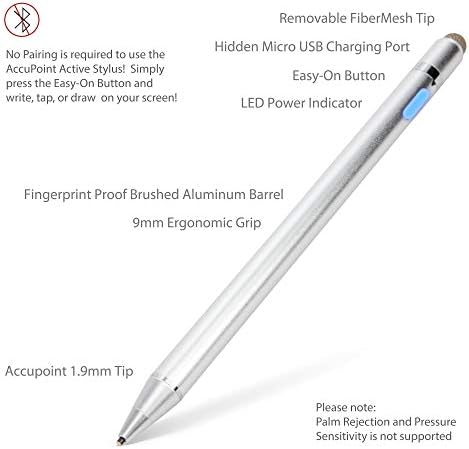 עט עט Boxwave תואם ל- Dell Inspiron Chromebook 14 2 -in -1 - Stylus Active Active, Stylus אלקטרוני