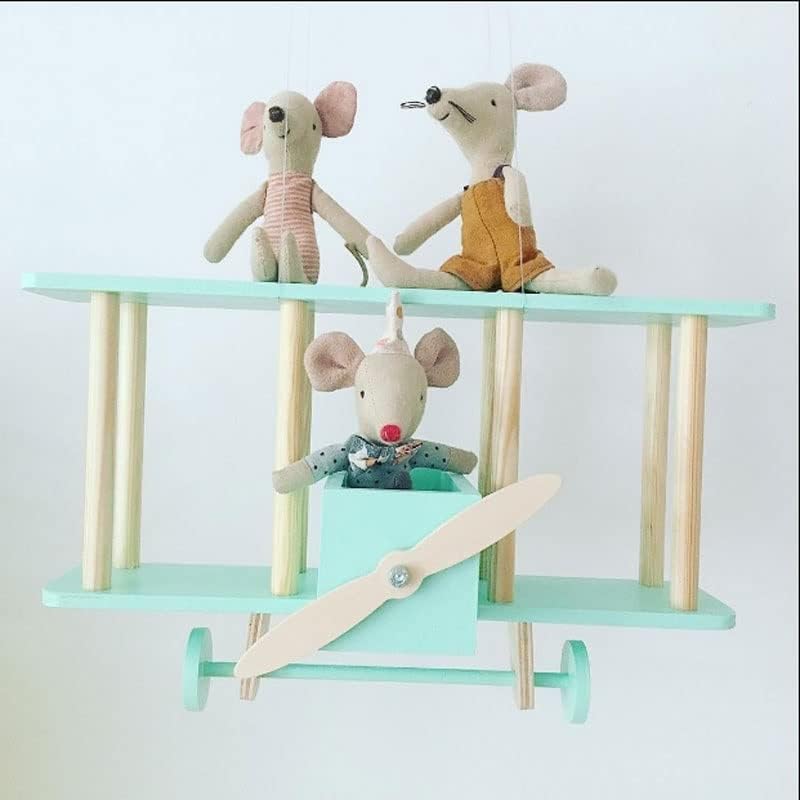 יצירתי עץ מטוס מדף בינוני מטוס משתלת תינוק וילד חדר קיר קישוט לידה רעיון מתנה בעבודת יד מתנות