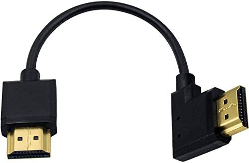כבל HDMI של Duttek 4K, HDMI לכבל HDMI, כבל HDMI זוויתי דק במיוחד זכר לזכר כבל מאריך זכר עבור 3D ו- 4K Ultra