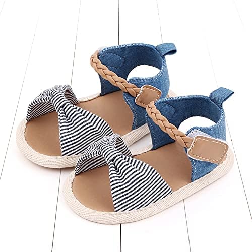 בני נעלי תינוק פעוט בנות קשת פרווקר חוף פסים ילדי סנדלי תינוק נעלי מלוחים סנדלי עבור תינוק