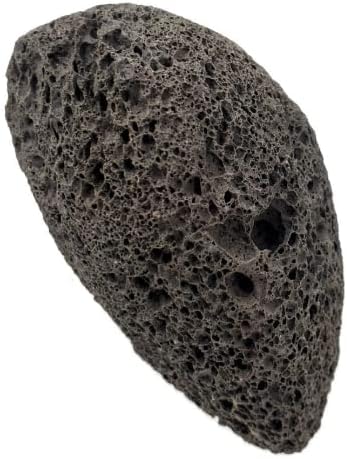 RUCCI מקצועי אבן געש טבעית טבעית לקראוס, סדקים, אריזה טבעית מתכלה 2 קופסאות, שחור, בינוני