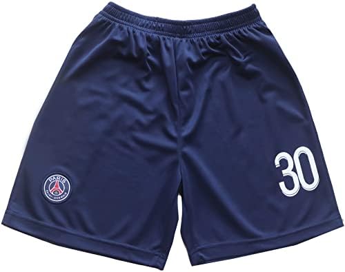 בגדי ספורט של Birdbox Paris Paris Leo Messi 10 ילדים גופיית כדורגל ביתית/מכנסיים קצרים.
