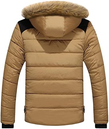 מעילי ymosrh לגברים חיצוניים מעיל עם ז'קט עבה בחורף חוץ עם מעילי כיס רוכסן