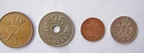 דנמרק 1967 הרבה דני מטבעות עפרות כתר מראש אירו אירופאי מטבעות מאוד בסדר