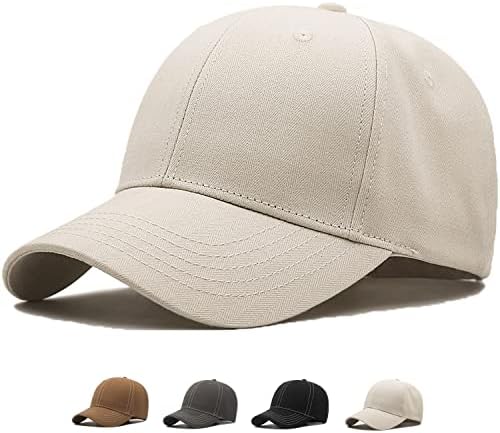גדול ראש כובעי גברים גדול אופנה כובעי אבא כובע מתכוונן 23.6-26.8