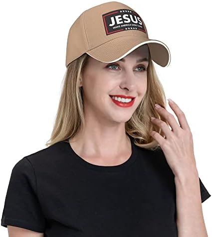 ישו להפוך אמריקה אלוהי שוב כובע ישו 2024 שלנו רק מקווה בייסבול כובע ישו הוא שלי מושיע טראמפ נהג משאית