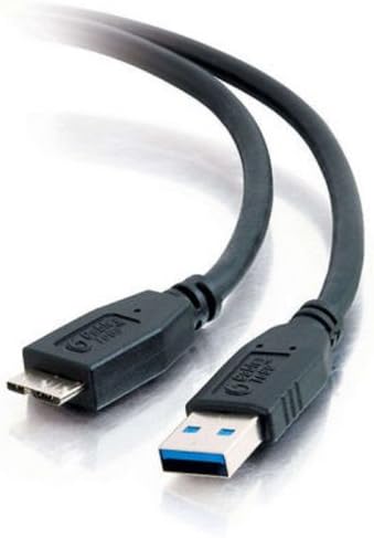 כבל USB של C2G, כבל USB 3.0, כבל USB A ל- B, 3.28 רגל, שחור, כבלים ללכת 54173