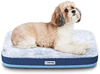 ארפימה זיכרון אורתופדי מיטת כלבים לקצף לארגז עם אניה אטומה למים וכיסוי רחיץ נשלף, מיטות כלבים גדולות למלונה