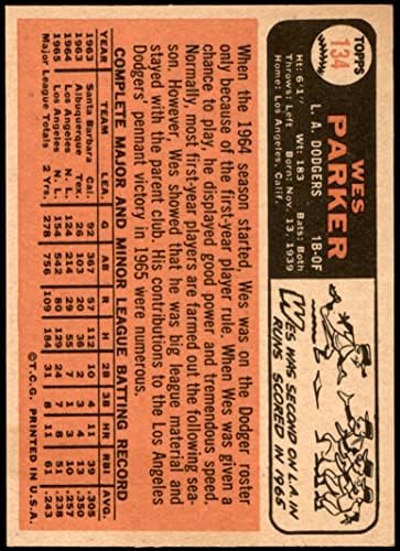 1966 Topps 134 Wes Parker Los Angeles Dodgers NM Dodgers