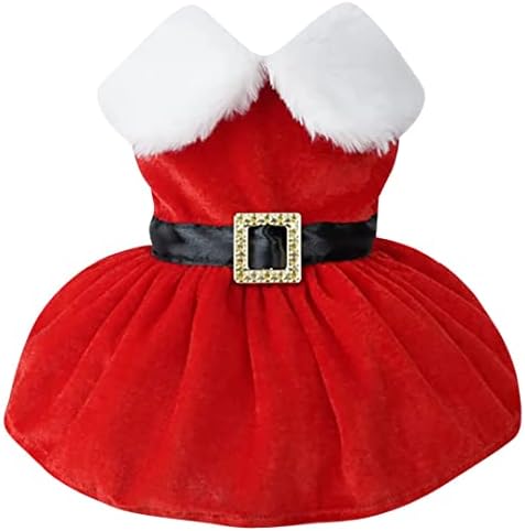 שמלת כלב חג המולד של אידפט, סנטה קלאוס חצאית כלב חג המולד תלבושת תלבושת לחג המולד כלב בנות בגדי חורף