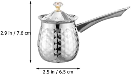 תה קאבילוק קומקום כיריים סיר קפה טורקי סיר קפה נירוסטה סיר קפה ערבי יווני עם ידית מתכת כיריים חמאה קטנה