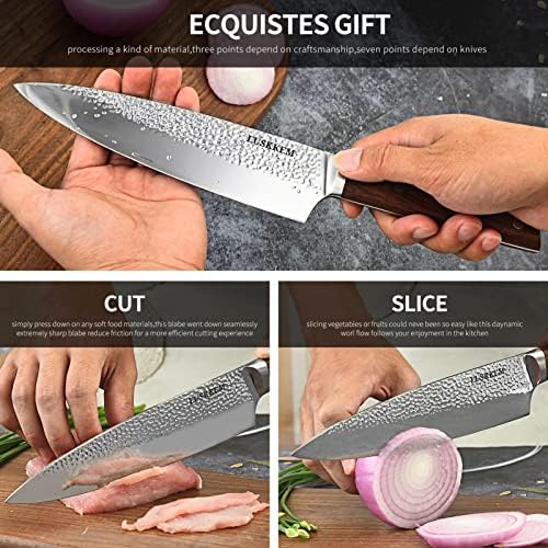 סכין שף אוסקם, סכין שף מטבח בגודל 8 אינץ ', סכין שף מקצועי במיוחד, מתאימה לבישול מקצועי ושימוש ביתי