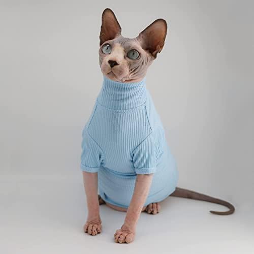 ספינקס חסר שיער חתולים חולצה כותנה חתול גולף סוודר סוודר חתלתול חולצות עם שרוולים חתול פיג ' מה