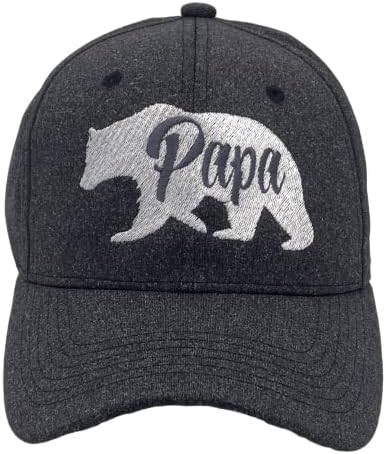 אבא דוב כובע מצחיק מגניב אבות יום גריזלי בייסבול כובע מושלם יום הולדת לאבא שחור-אבא סטנדרטי