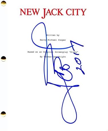 ICE -T חתימה חתומה ניו ג'ק סיטי תסריט קולנוע מלא - COUSTARRING WESLEY SNIPES & CHRIS ROCK,