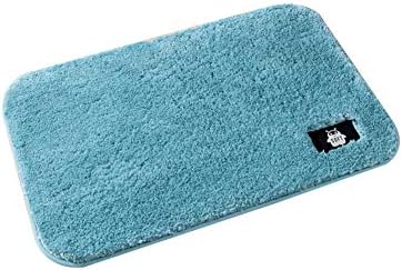 ג ' אנג מחצלות אמבטיה סופגות מים רכות במיוחד נגד החלקה, נוחות לכביסה במכונה למטבח האמבטיה-כחול 50 על