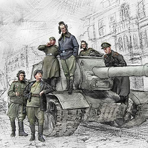 בית 1/35 צבאי מלחמת נושא מלחמת העולם השנייה רוסית טנק חייל שרף דגם ערכת אינו מורכב ולא צבוע אופי