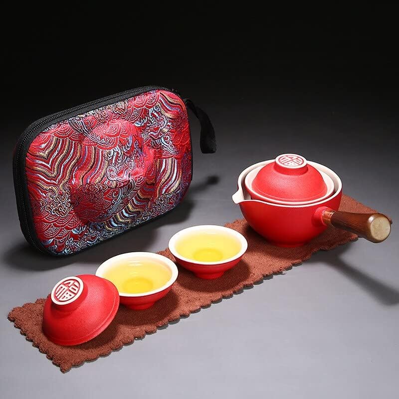 משרד ניידים משרד קרמיקה סינית סט קרמיקה סט טיול סט תה חרסינה כוסות תה עם תוכנות תה מגש מתנות למגש תה מגש