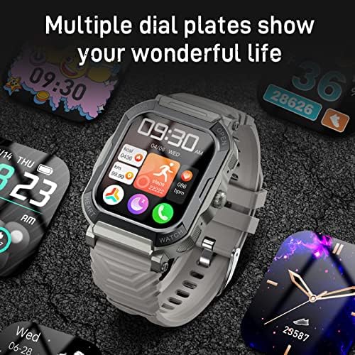 Watch Smart - Bluetooth מתקשר לשעון חכם עבור iOS & Android, Watch Sports עם דופק, לחץ דם, חמצן דם בריאות