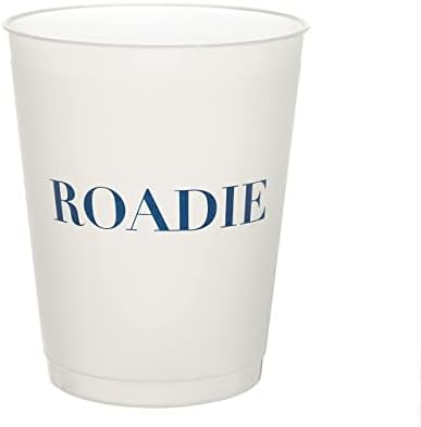 Roadie, 16oz כוסות פלסטיק חלביות, 12 חבילות, כיף ושיקי, כוס אצטדיון משתייה של כפית כפור כפור