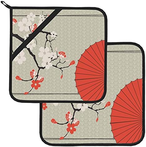 מטרייה יפנית שרי סאקורה דובדבן יפני מחזיקי סיר עמידים בפני חום מחזיקי סיר עמידים בחום לעמידה בחום מטבח